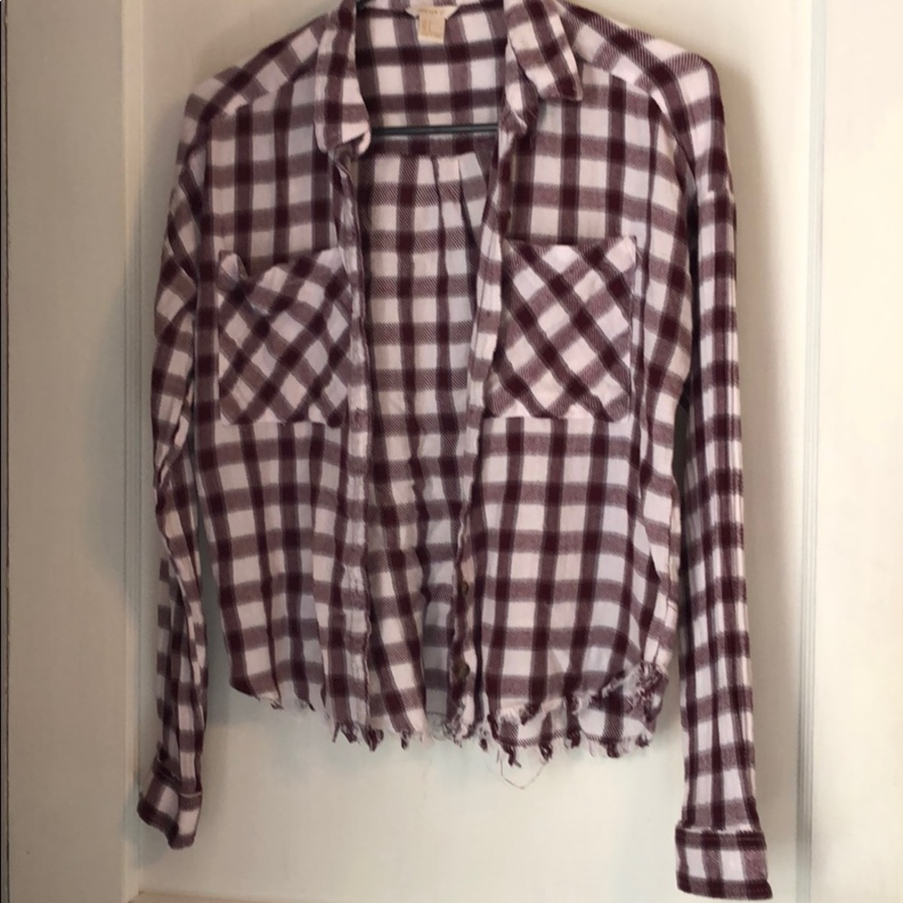 Maroon Plaid Flannel